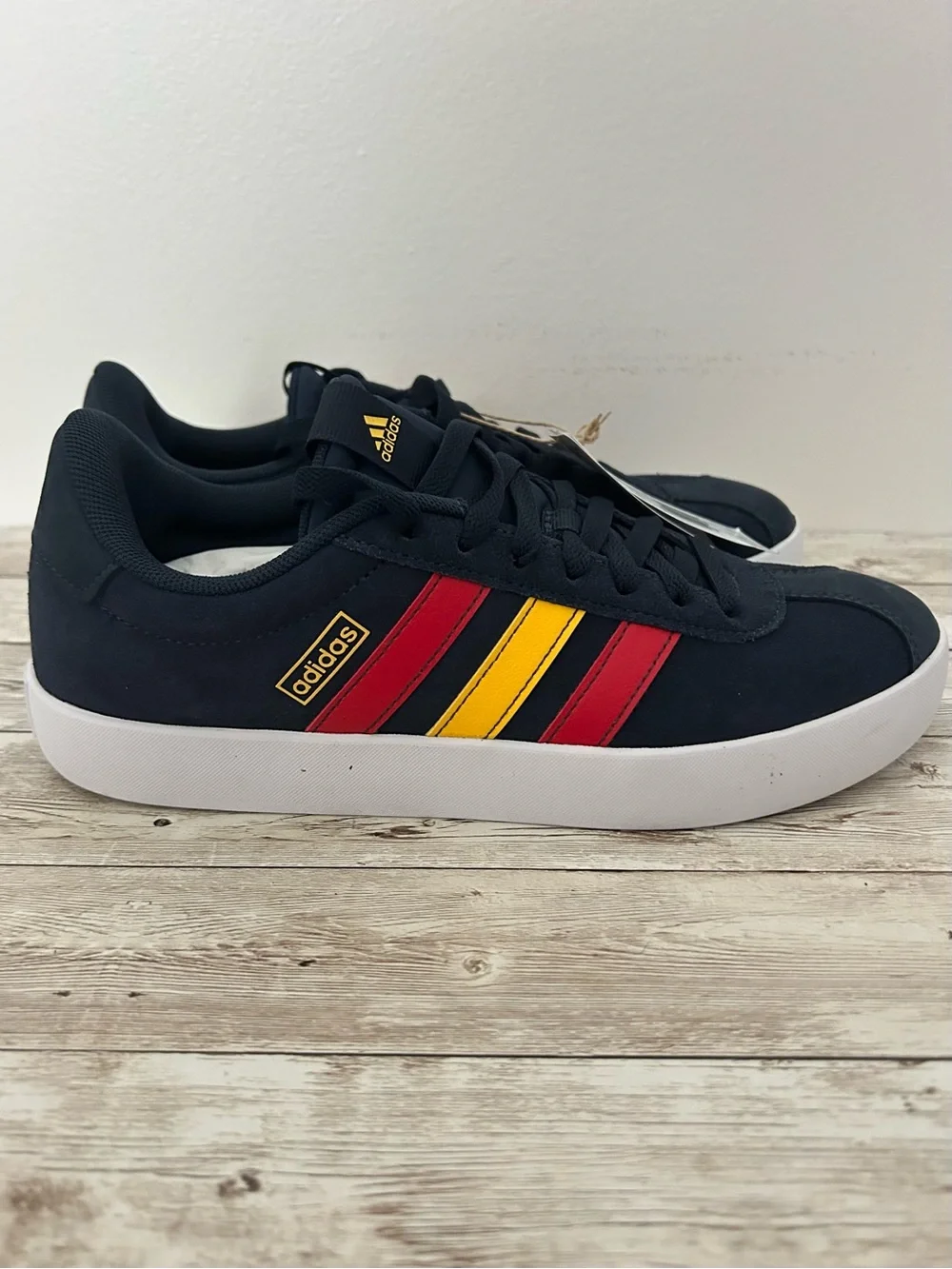 NWT Adidas Mens Vl Court 3.0 in Legend Ink Better Scarlet size 7.5 Skateboarding
